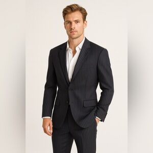 347 Dolce & Gabbana Pin Striped 2 Button Blazer Size 44